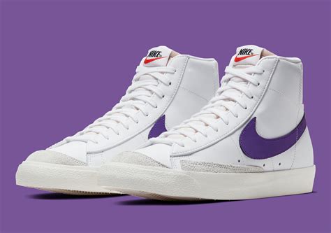 purple nike blazers women